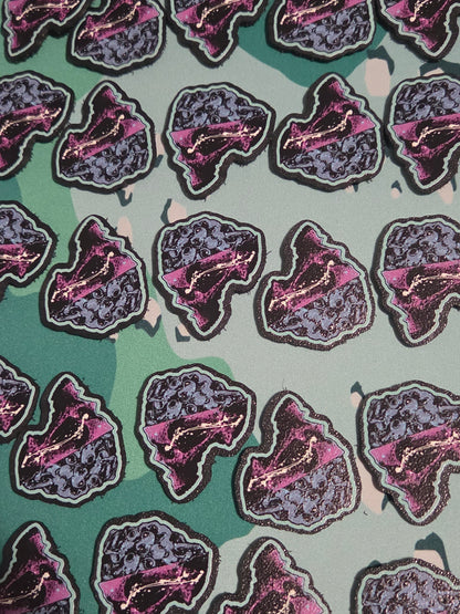 Brain Freeze Patch Pair (1 COLOR 1 B&W)